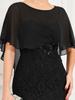 Ever-Pretty Women's Crewneck Chiffon Shawl Lace Bodice Mermaid Wedding Guest Dress Evening Dresses