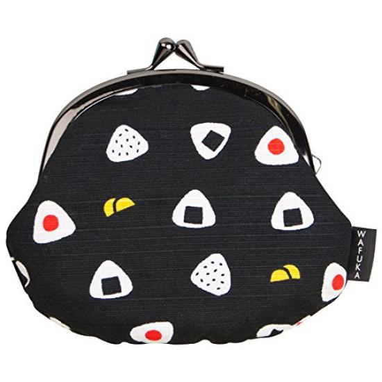 Wafuka Furoshiki Japanese Accessories Coin Purse Onigiri - (3.3 inch, design)