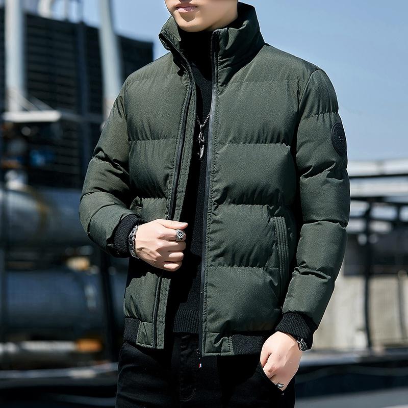 2026 Cotton Jacket Men's Autumn and Winter Jacket Fashionable Stand Collar Thick Warm Casual Plus Size Bread Cotton Jacket