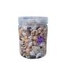 Mini Colorful Seashell Mix (0.5-2CM) In Transparent Storage Jar