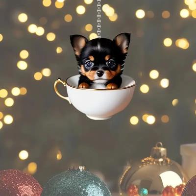 Nou Cup Pisică Pandantiv Plat Natal Pinente Pisică Frumoasă Avar Ornament Decorativ Pandantiv