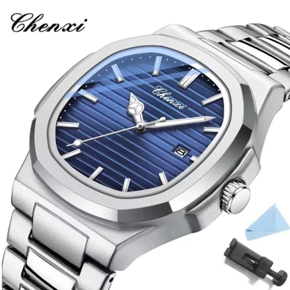 Chenxi Luxury Gold Stainless Steel Luminous Casual Business Watch For Men Fashion Waterproof Quartz Wristwatches