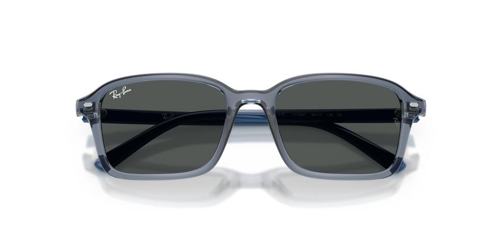 Transparent 0RJ9131S Ray-Ban Sunglasses, Blue/Dark Grey, 50mm,