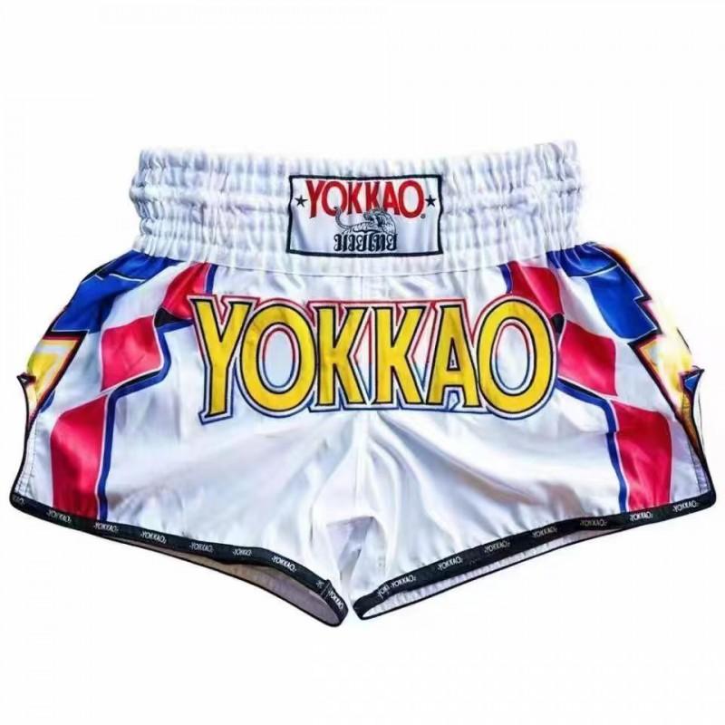 YOKKAO Pantaloncini Muay Thai Kickboxing MMA Allenamento Fitness Pugilato Arti Marziali