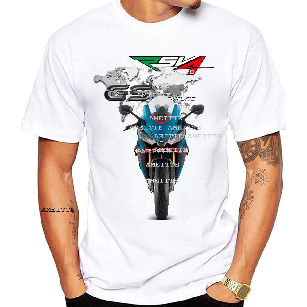 Legend Rsv4 1100 Gp Race Gs Adventure Motorcycle Tshirt Summer Unisex Short Sleeve Boy Sport Riding Tees