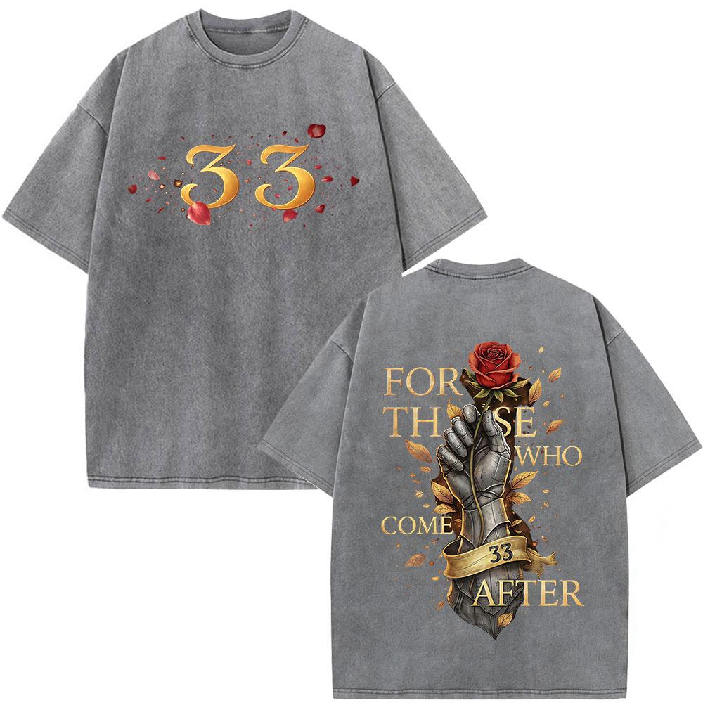 Game Clair Obscur Expedition  Graphic Vintage Washed T Shirt Men Women Clothing Fashion Oversized Cotton Short Sleeve Tshirts