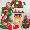Christmas Balloon Chain Merrychristmas Festive Atmosphere Decorative Props Photo Background Wall
