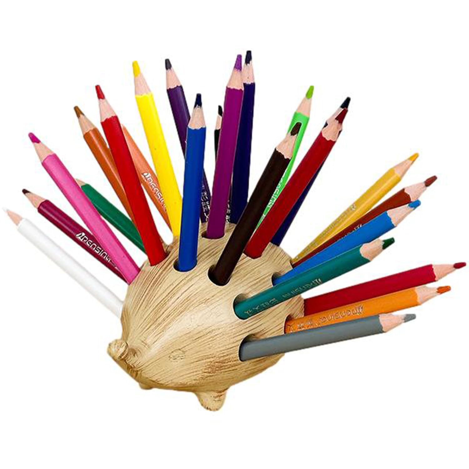 

Hedgehog Pen Stand with 24 Colored Cute Desk Stationery Stylish Kids Birthday School Entrance Gift Queen-b Pencils, Organizer, Storage, Decor, Gift,