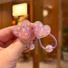 1 Pair Heart Type Flower Elastic Hair Bands for Girls Children Hair Accessories Lovely Hair Ties Baby Headwear