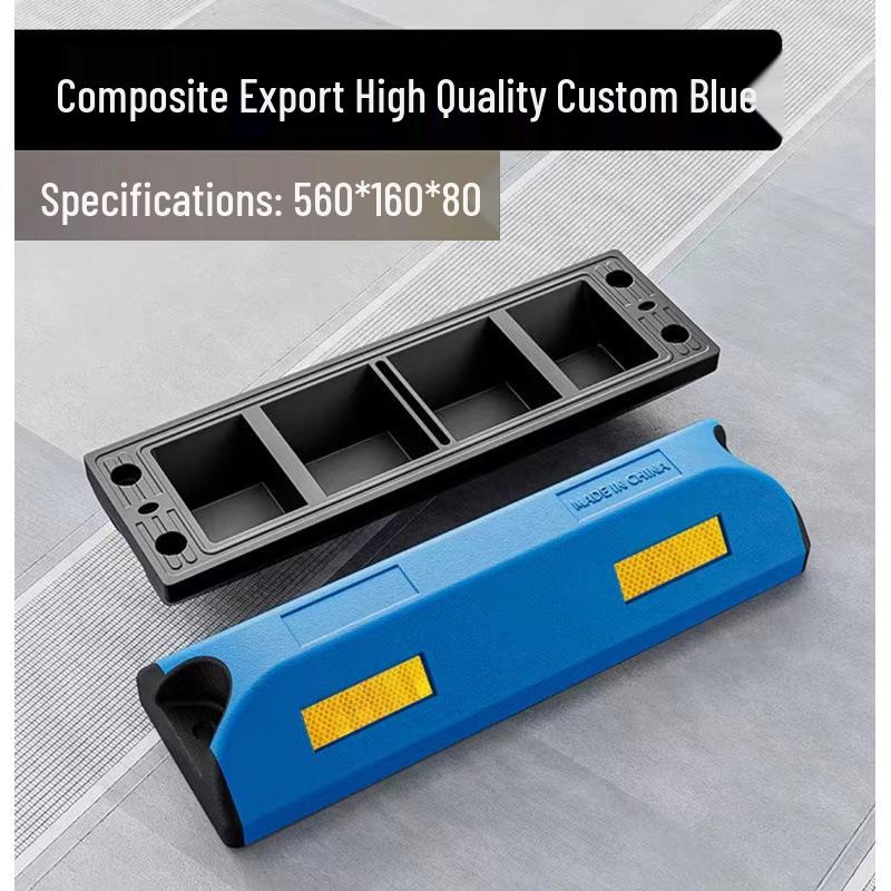Rubber and Plastic Wheel Chock & Bollard: Car Stop, Anti-Collision Block, Curb Ramp, Parking Lot Vehicle Stopper