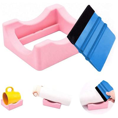 1PC Support de Tasse en Silicone Pour Gobelets Support de Gobelet Pour Artisanat Avec Fente Intégrée et Raclette à Bord en Feutre Support de Gobelet Antidérapant Porte-Tasse
