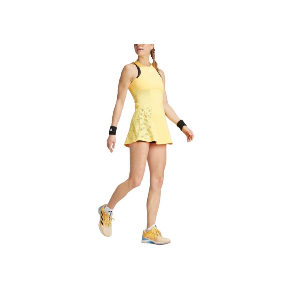 Adidas Tenisowa Sukienka Heat.Rdy Pro z Y-krojem na plecach Damska Sukienka Żółta IM8175