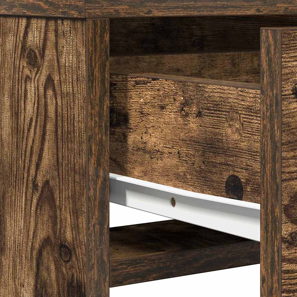 Makeup Table Smoked Oak 50 x 41 x 135 cm Engineered Wood