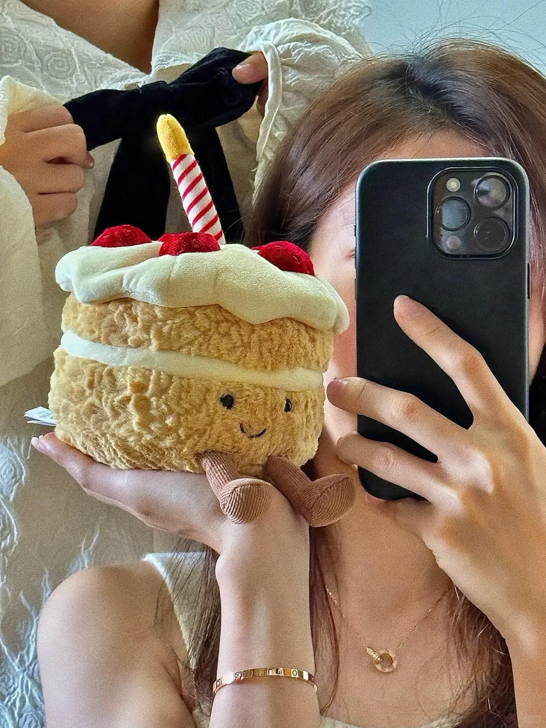 

Rainbow Cake Diamond Ring Jellycat Doll Мягкая игрушка - Подарок на День святого Валентина As shown