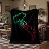 Italy Print Flannel Blanket Soft Warm Sofa Bed Throw Blanket For Home Office Bedroom