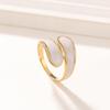 Offener Ring mit acht Herzen und acht Pfeilen