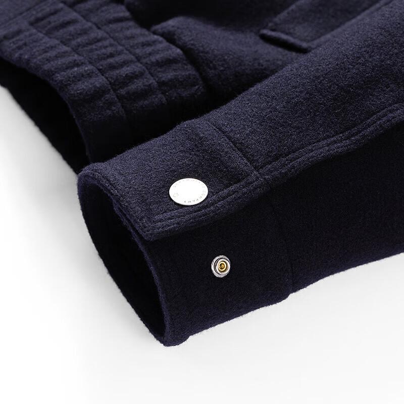 Septwolves Men's Winter Wool Blend Lapel Jacket