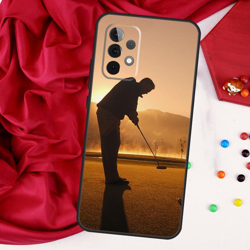

GOLF GOLFER GOLFING SUNSET For Samsung Galaxy A15 A55 A53 A33 A35 A22 A32 A52 A54 A34 A14 A56 A36 A26 A16 A05 A06 Case Samsung A56