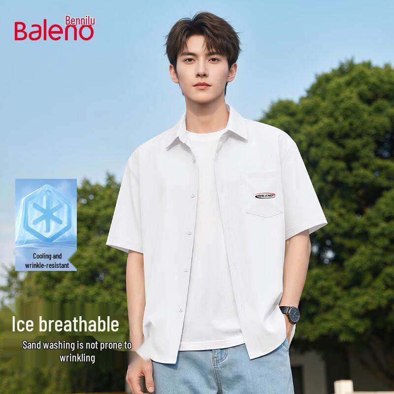 Baleno Men s Breathable Summer Short-Sleeve Casual Shirt XL