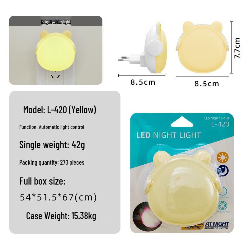 

EU Spec LED Sensor Night Light with Custom Logo – Ideal for Cross-border Gifts and Trade 0.5W