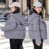 Women's Autumn Winter Korean Version Loose Hooded Thick Coat Short Overcoat Solid Causal Parkas Jacket