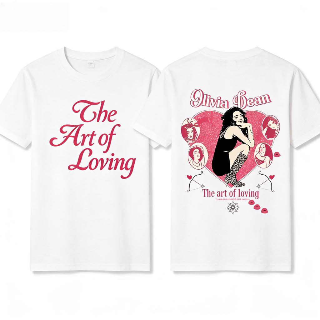 The Art of Loving Tour 2026 Olivia Dean Sudadera con Estampado Gráfico Harajuku Hip Hop Sudadera de Manga Larga Hombre Mujer Sudadera Holgada