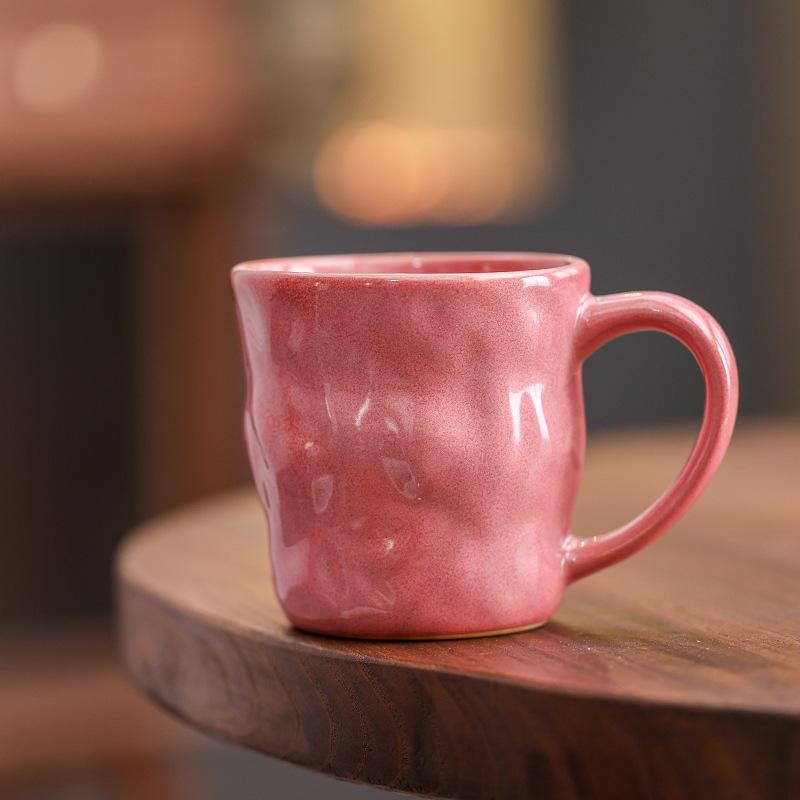 Nordic Ceramic Coffee Cup Latte Latte Flower Afternoon Tea Cup High Value Household Water Cup Mug