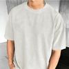 Neues einfarbiges lässiges trendiges Rundhals-Kurzarm-Herren-T-Shirt