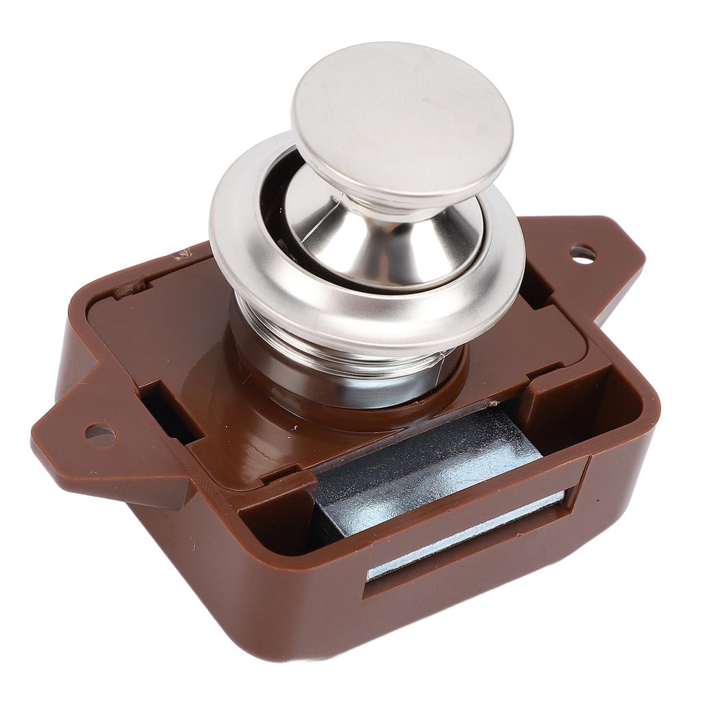Cabinet Push Button Latch Stylish Look Keyless Cupboard Door Push Button Lock Latch for RV Yacht Motorhome Campervan