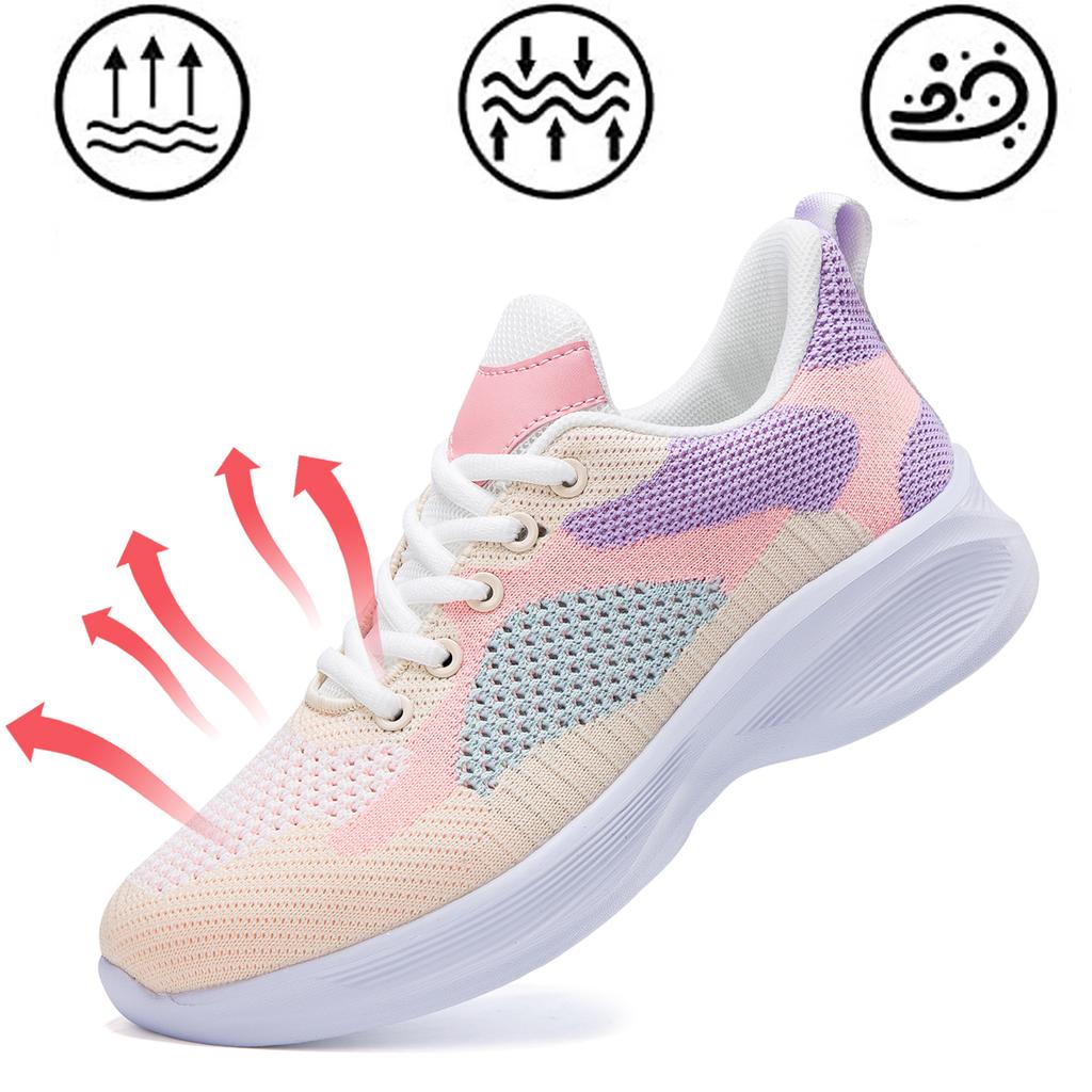 TUINANLE נעלי סניקרס קז'ואל לנשים - בד ובטנה נושמים - נוחות לאורך כל השנה, מתאימות לחופשות חוף, נסיעות ושימוש יומיומי