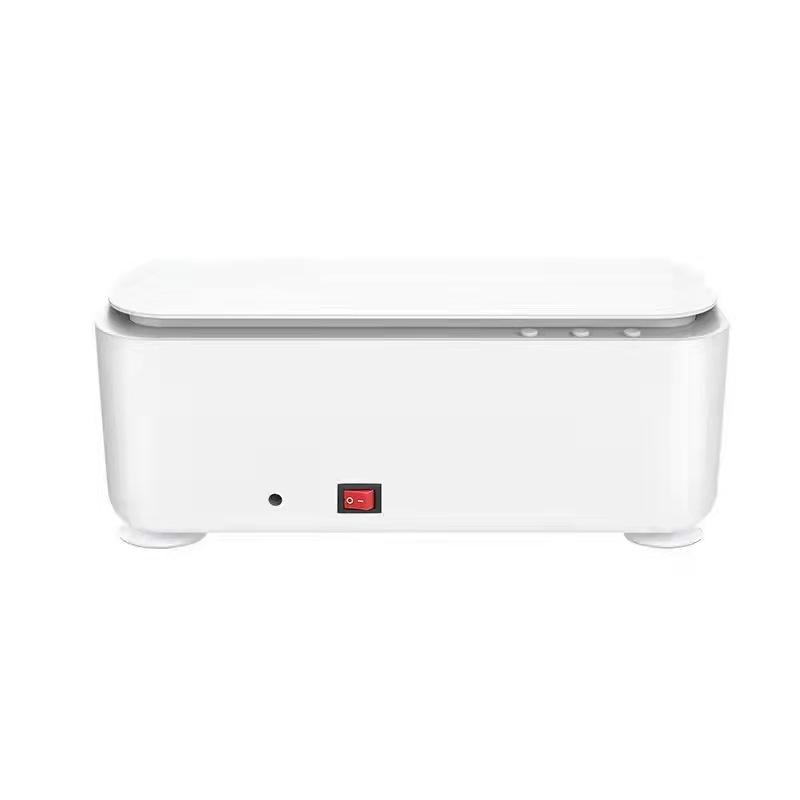 

USB-зарядка, звуковая волна, виброочиститель, многофункциональная портативная машина для чистки дома, очки, часы, инструмент для чистки ювелирных изделий белый