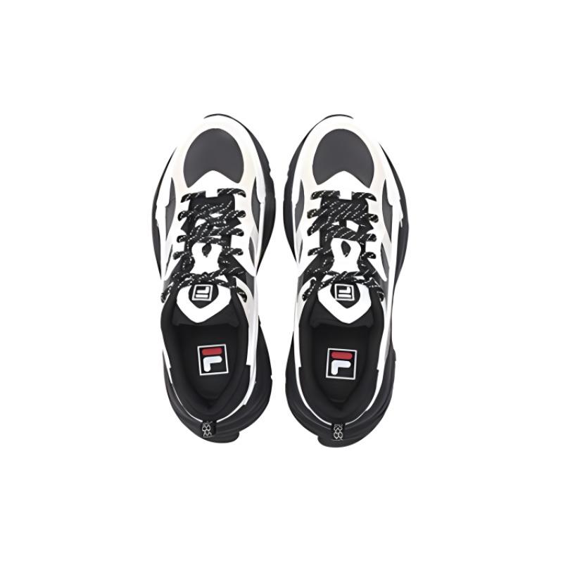 New FILA MARS 1S Cushioning, Abrasion Resistant, Breathable, And Rebound Coverage Low top Casual Shoes Women's Black White F12W422107FBS