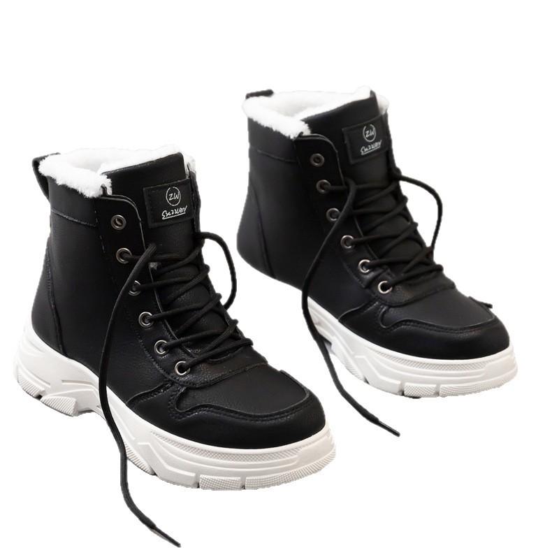 Autumn and winter large size winter new snow boots short boots thermal cotton shoes velvet Martin boots