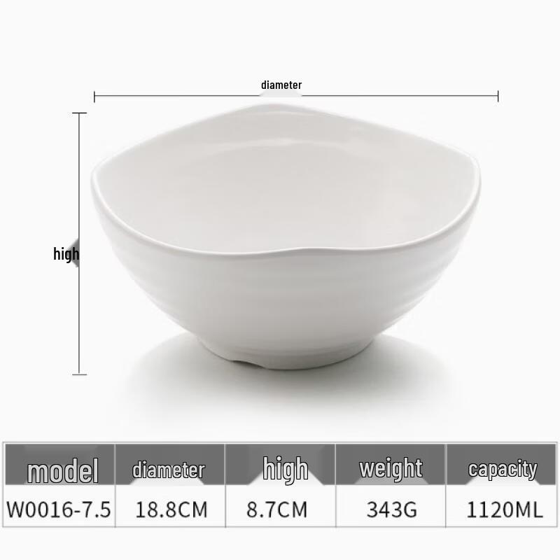 Imitation Ceramic Melamine Noodle Bowl