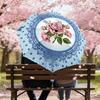 1PC Rose ButterflyAutomatic Open/Close Umbrella with Windproof, 8-Rib Sturdy Canopy, Durable Ribs, Fashionable Design1240A
