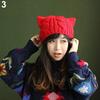 Women's Winter Fashion Lovely Cat Ear Crochet Knitted Ski Woolen Cap Beanie Hat