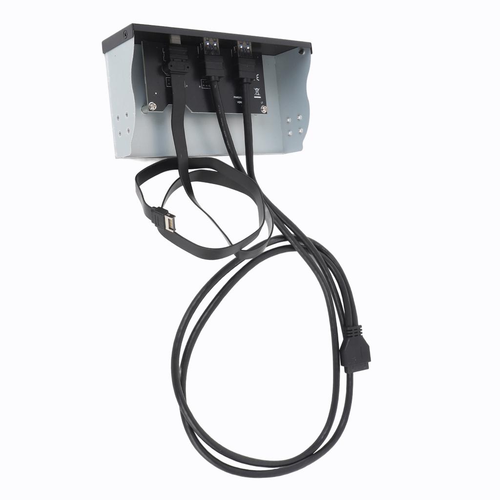 USB Front Panel Hub GEN2x2 USB A TYPE C 3 Ports 5.25 Inch 19 Pin 20Gbps Optical Drive Extension Panel for PC Computer