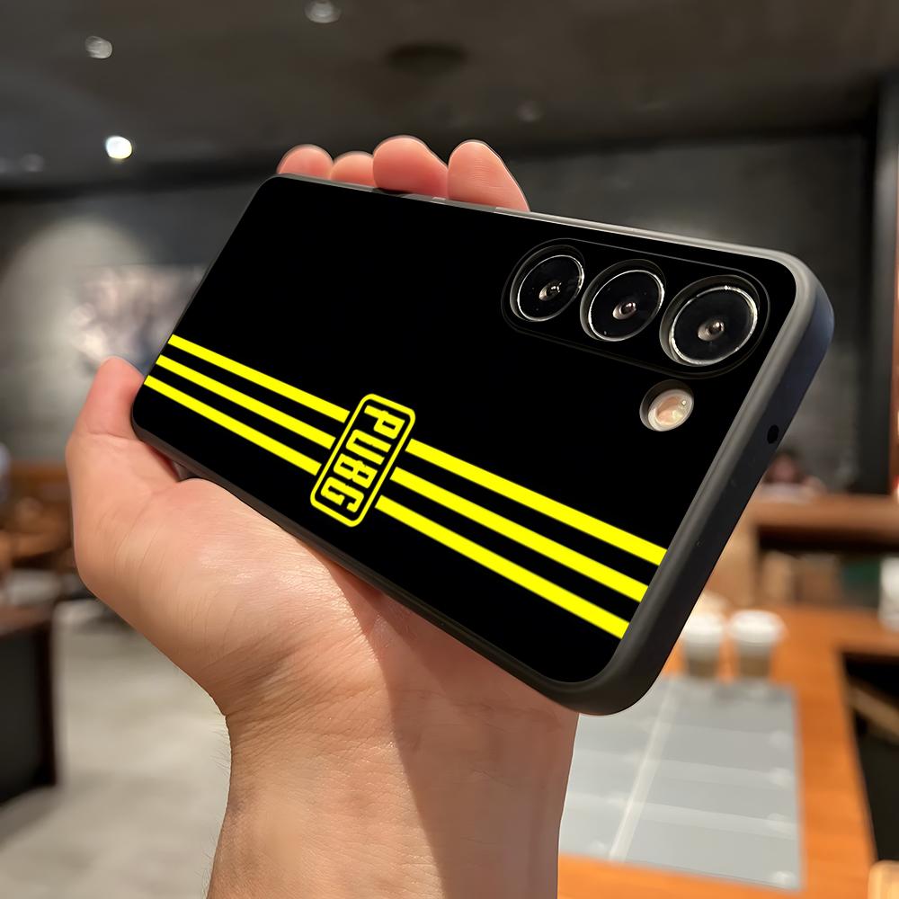 P-Pubg G-Spiel Handyhülle Für Samsung A56 A36 A26 A16 A15 A25 A35 A55 A14 A34 A24 A54 Schwarze Weiche Hülle