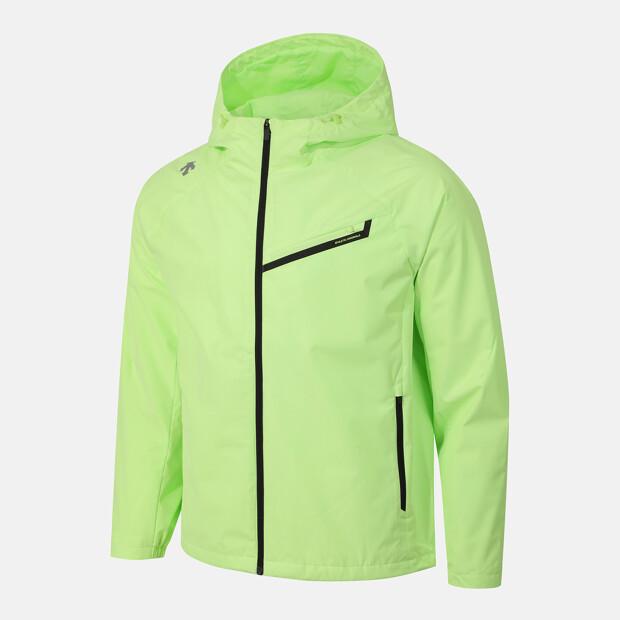 Descente Running Mesh-Lined Hooded Windbreaker Jacket Lime Sr123Rwb22 (A Type)
