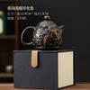 Rotating upside-down aircraft kettle fully carved handmade purple pottery teapot Kung Fu tea set Fengming kettle Xishi teapot