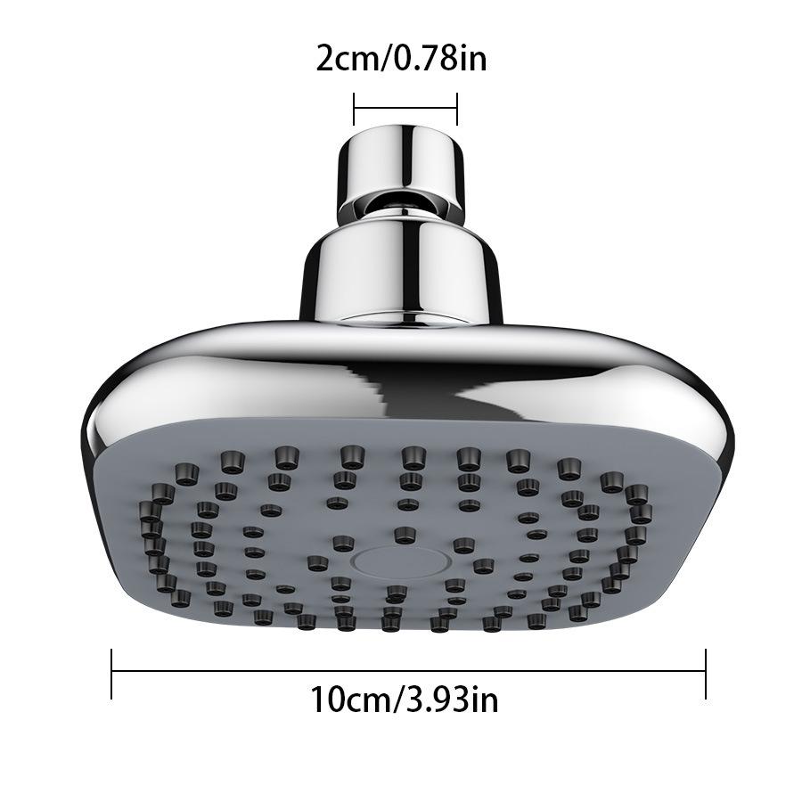 

Square Powerful Booster Shower Head with Large Water Outlet and Filter Top Spray Single Head Home Bathroom Bath Shower Set