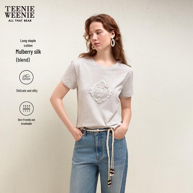 Teenie Weenie Women s Little Bear Letter T-shirt S