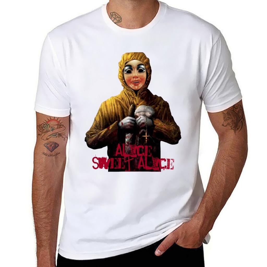 Alice Sweet Alice Tshirt anime clothes summer top oversized blanks mens t shirts pack