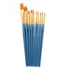 10Pcs Watercolor Gouache Painting Brushes Soft Nylon Hair Pens Art Supplies
