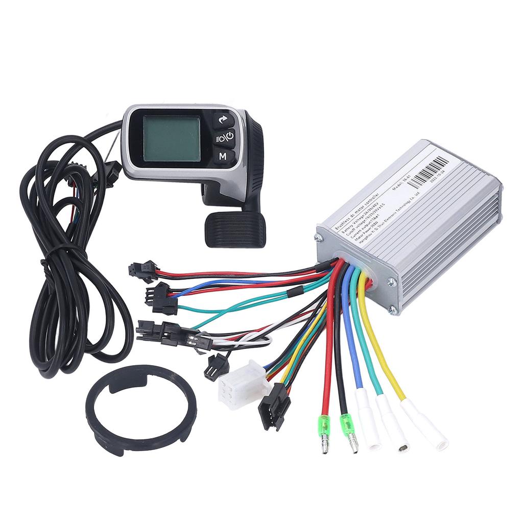 24V 36V 48V 350W Motor Controller with LCD Panel with Thumb Throttle for Electric Bike Scooter Repair Parts