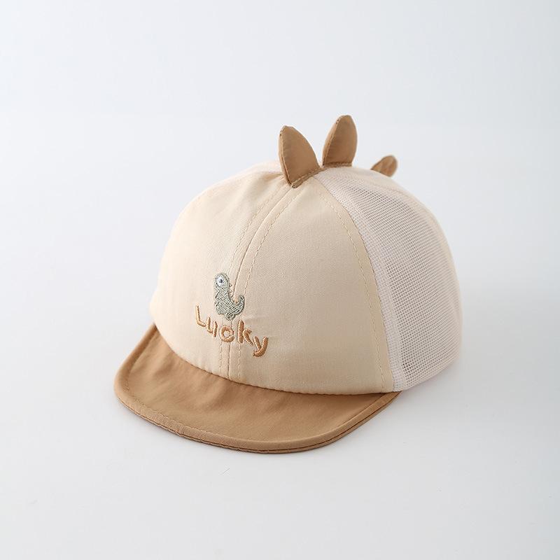 

Cute Dinosaur Kids Peaked Hats Cartoon Children Cap Toddler Cotton Breathable Baseball Caps Kawaii Children Sunscreen Hat хаки