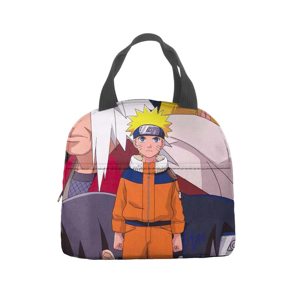 Naruto Lunch Bag, Student With Rice Insulation Bag, Large Capacity Portable Lunch Insulation Bag, Bento Bag, Outdoor Bag.