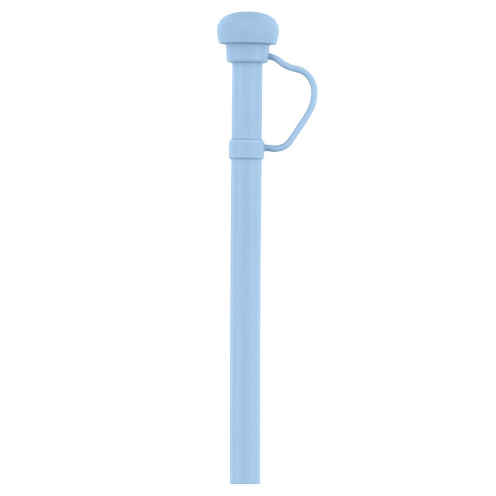 Silicone Long Reusable Straw with Straw Cover Drinking Straw Dustproof Soft Straw for Stanley 20/30/40oz Cup Accessories