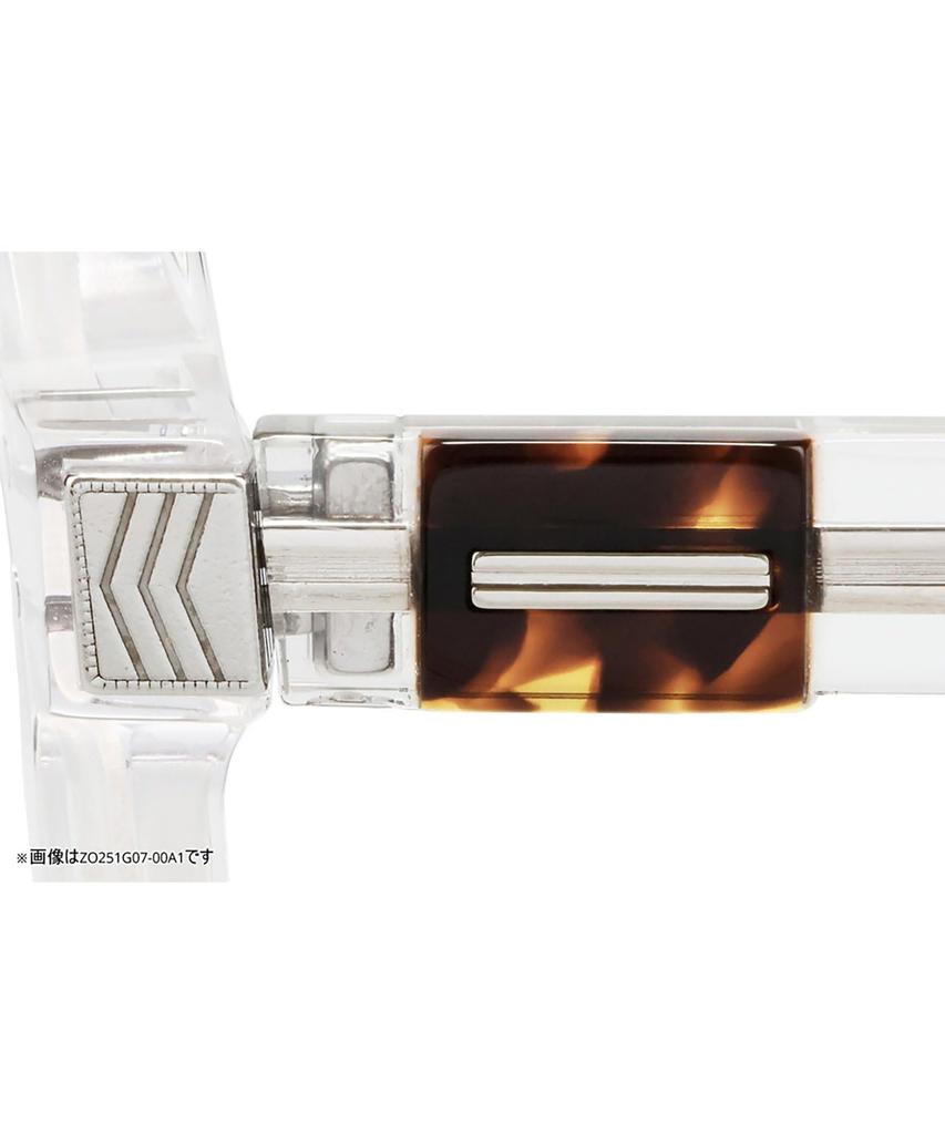 Zoff UNITED ARROWS Sunglasses Luxe Crown Panto Sunglasses with UV UNITED ARROWS Wellington-style (Brown (Clear) ZO251G07_43A1) Wide-rimmed