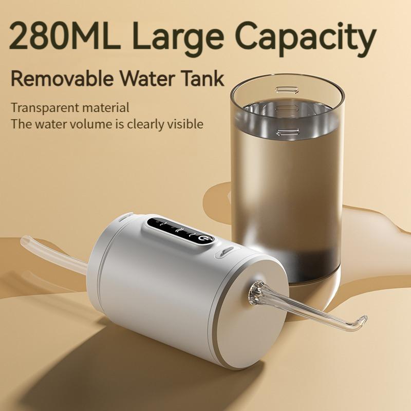 Portable Water Floss 280ML Dental Oral Irrigator USB Rechargeable Electric Tooth Cleaning Device 3 Modes Waterproof Irrigator